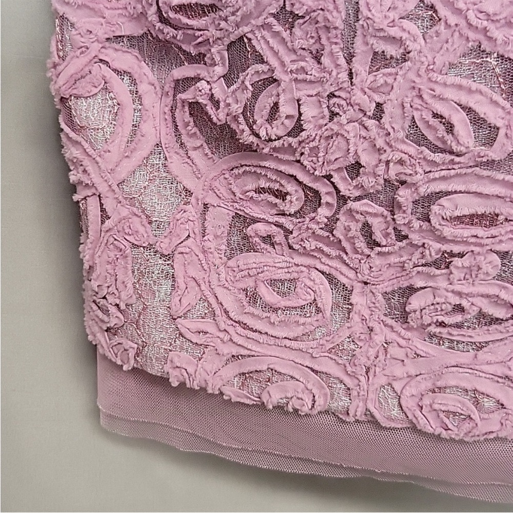 BCBGMaxAzria Lavender Lace Mini Dress - Picture 4 of 6